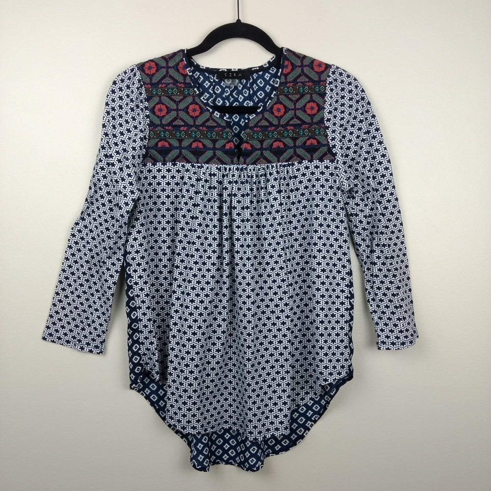 EZRA Stitch Fix Boho Embroidered Top